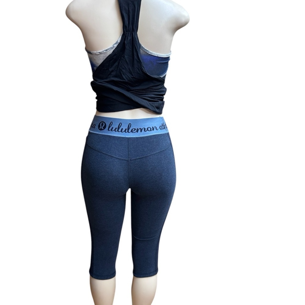 Lululemon Athletica Blue Fitted Camisole Top - Picture 2 of 6